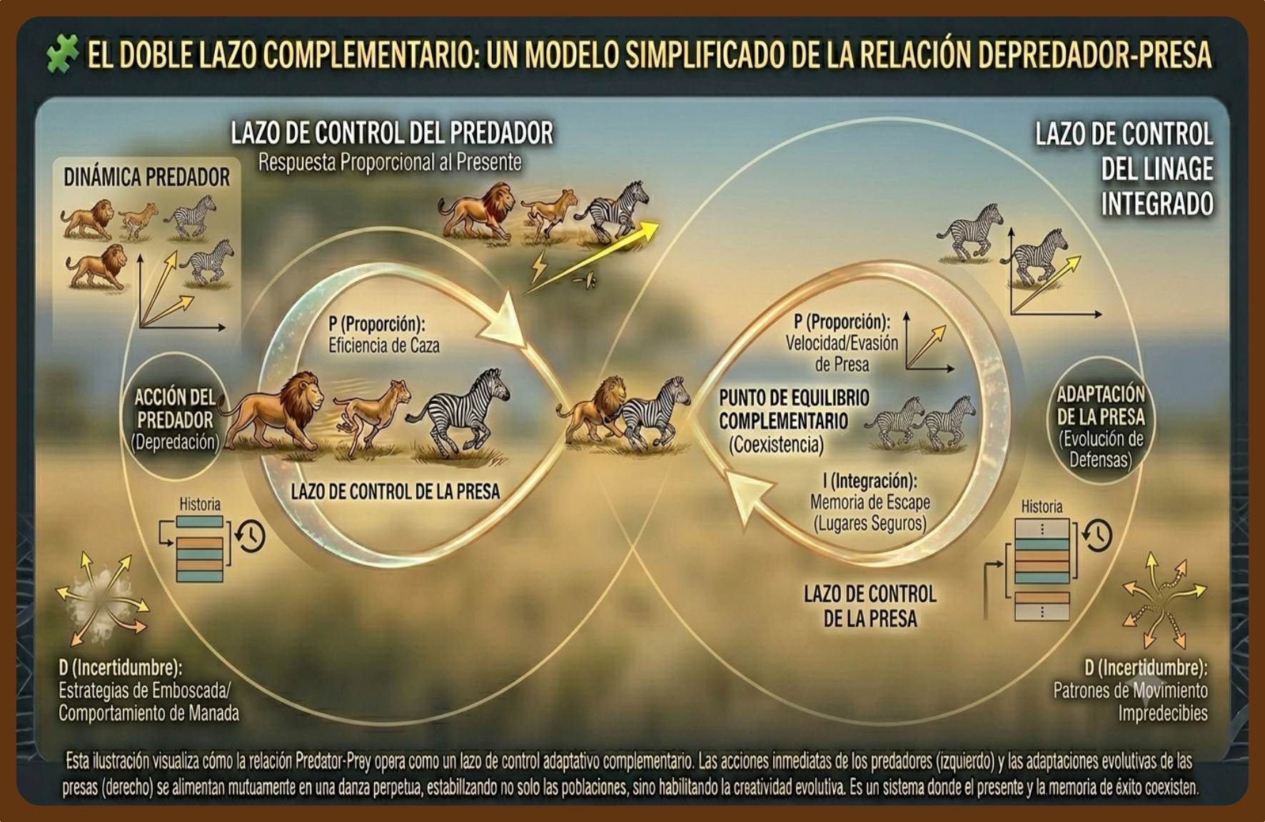 Ilustración de doble lazo